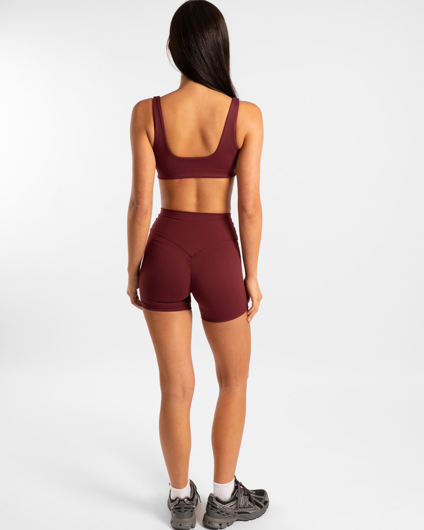 Square Neck Crop - Bordeaux