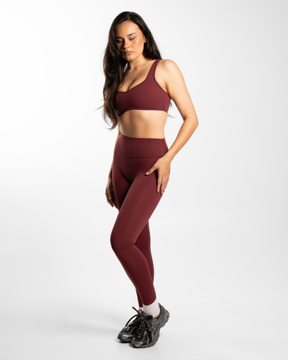 Not Your Basic Leggings - Bordeaux (Invisible Scrunch)