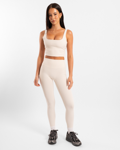 Square Neck Tank - Off-White