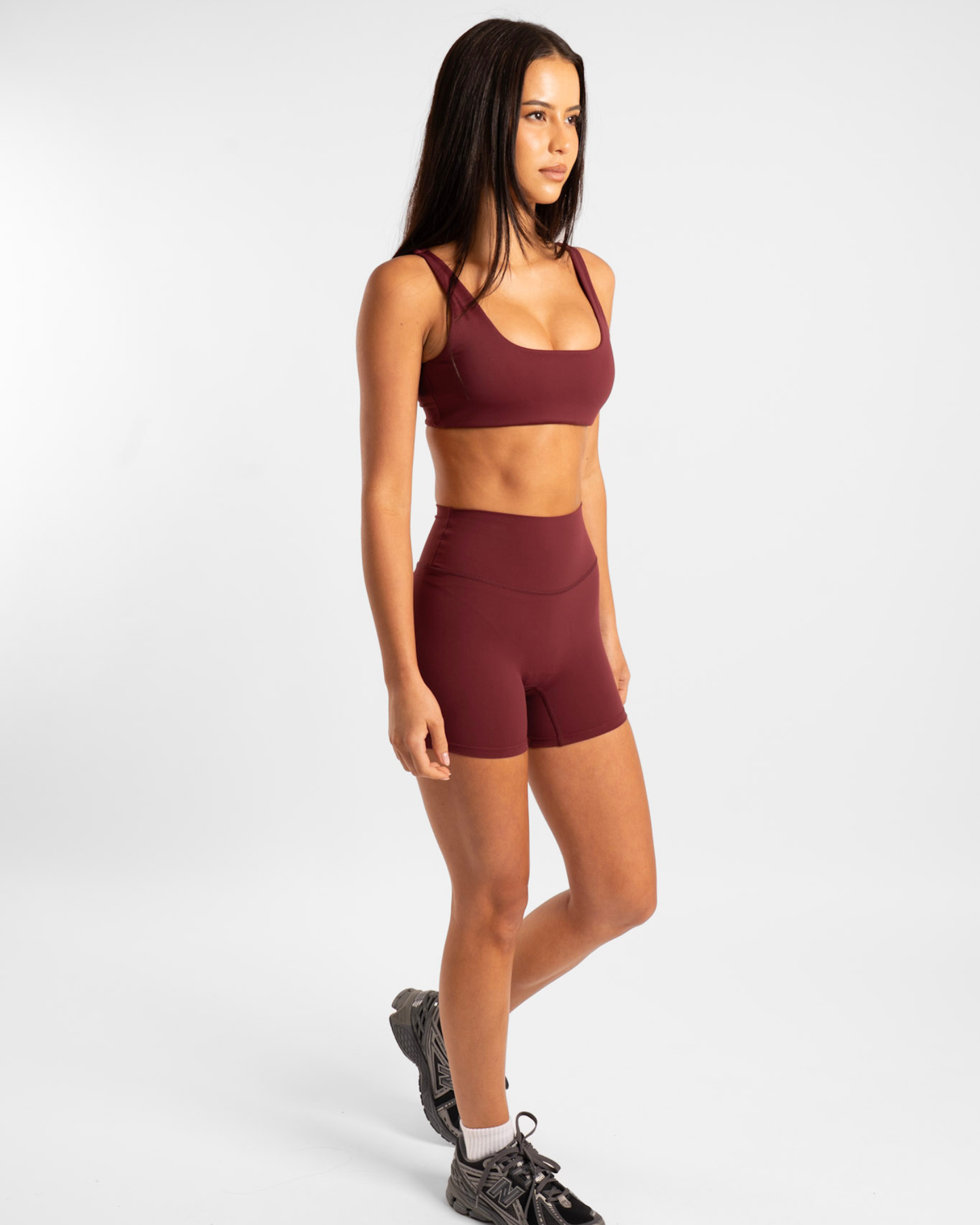 Square Neck Crop - Bordeaux