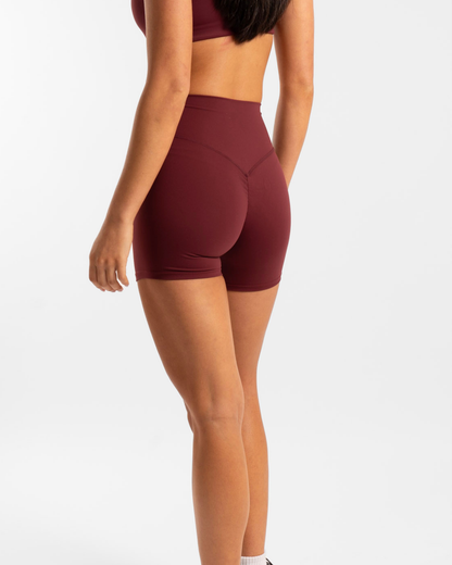 Not Your Basic Shorts -  Bordeaux (Invisible Scrunch)