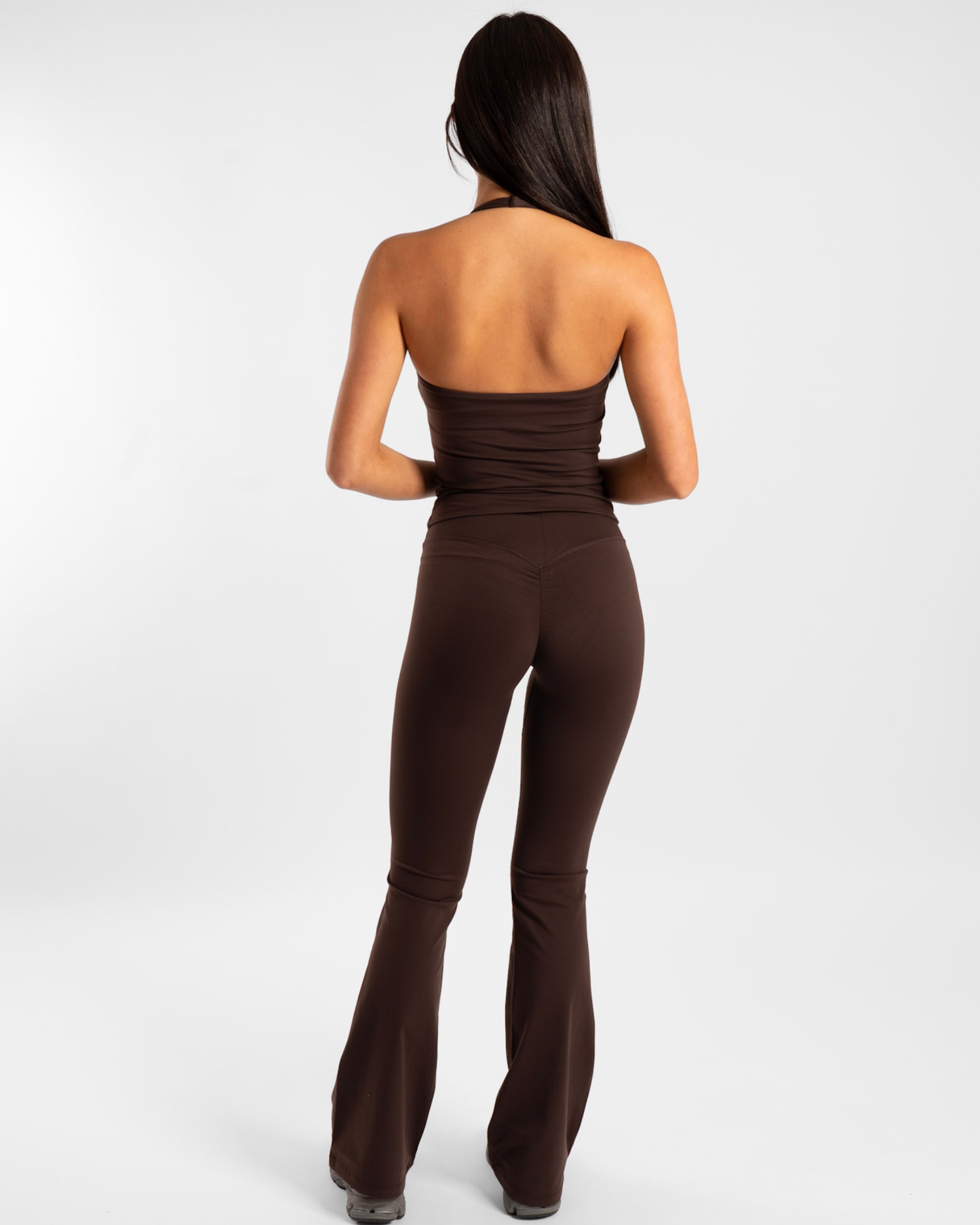 Sculpt Halter Tank - Chocolate