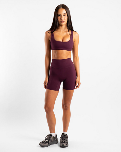 Not Your Basic 6 Inch Shorts - Plum (Invisible Scrunch)