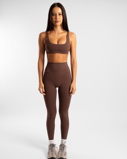 Square Neck Crop - French Roast