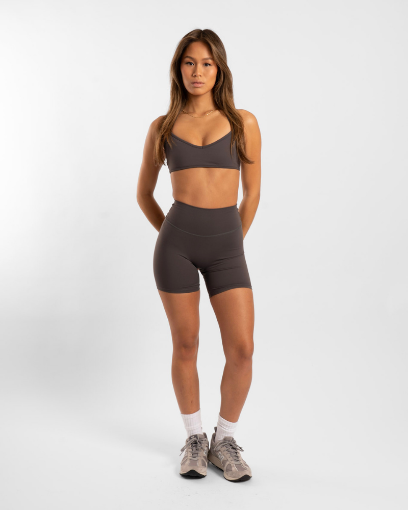 Not Your Basic 6 Inch Shorts - Charcoal (Invisible Scrunch)