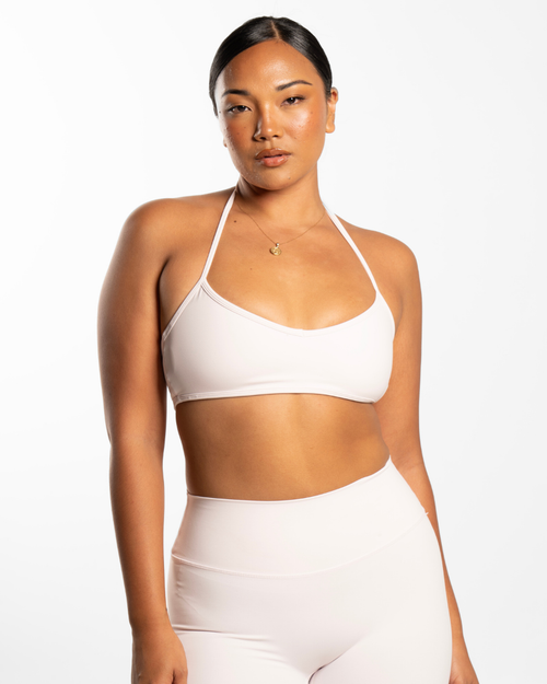 Halter Crop - Pale Pink