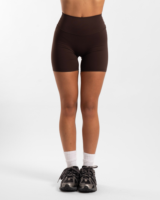Not Your Basic 6 Inch Shorts - Chocolate (Invisible Scrunch)